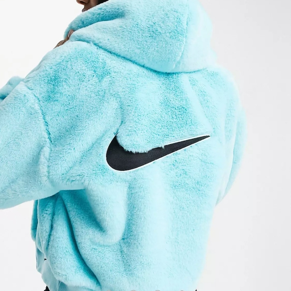 Nike Essentials Faux Fur Hooded Jacket